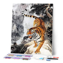 Afbeelding in Gallery-weergave laden, Diamond Painting - Naderende tijger