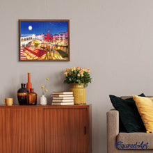 Afbeelding in Gallery-weergave laden, Diamond Painting - Rivier die door het stadscentrum stroomt
