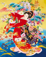 Afbeelding in Gallery-weergave laden, Diamond Painting - Japanse vrouw in traditionele kleding