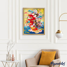 Afbeelding in Gallery-weergave laden, Diamond Painting - Japanse vrouw in traditionele kleding