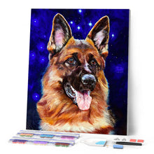 Afbeelding in Gallery-weergave laden, Diamond Painting - Duitse herder steekt zijn tong uit