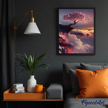 Afbeelding in Gallery-weergave laden, Diamond Painting - Roze Boom en Wolken