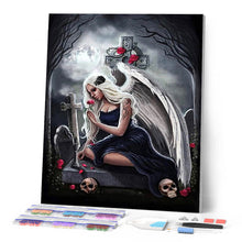 Afbeelding in Gallery-weergave laden, Diamond Painting - Engel en Begraafplaats