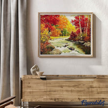 Afbeelding in Gallery-weergave laden, Diamond Painting - Rivier in de herfst Diamond Painting Landschappen, landschappen