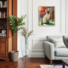 Afbeelding in Gallery-weergave laden, Diamond Painting - Kat met Blauwe Oogjes