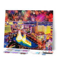 Afbeelding in Gallery-weergave laden, Diamond Painting - Vuurwerk in Las Vegas