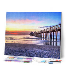 Afbeelding in Gallery-weergave laden, Diamond Painting - Pier aan Zee