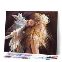 Afbeelding in Gallery-weergave laden, Diamond Painting - Klein Meisje en Veren