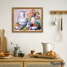 Afbeelding in Gallery-weergave laden, Diamond Painting - Vazen en fruit Diamond Painting Bloemen, Diamond Painting Keuken, bloemen, keuken