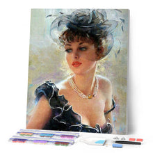 Afbeelding in Gallery-weergave laden, Diamond Painting - Elegant in Zwart
