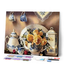 Afbeelding in Gallery-weergave laden, Diamond Painting - Theeservice Diamond Painting Keuken, keuken