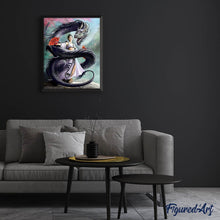 Afbeelding in Gallery-weergave laden, Diamond Painting - Vrouwen Draak dieren, Diamond Painting Dieren, draken