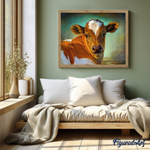 Afbeelding in Gallery-weergave laden, Diamond Painting - Koe dieren, koeien, Diamond Painting Dieren