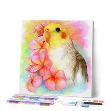 Afbeelding in Gallery-weergave laden, Diamond Painting - Gele vogel en bloemen dieren, vogels, Diamond Painting Dieren, Diamond Painting Bloemen, bloemen