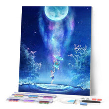 Afbeelding in Gallery-weergave laden, Diamond Painting - Grote Maan Diamond Painting Landschappen, landschappen