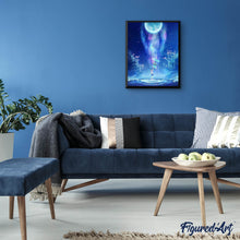 Afbeelding in Gallery-weergave laden, Diamond Painting - Grote Maan Diamond Painting Landschappen, landschappen