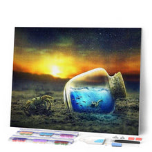 Afbeelding in Gallery-weergave laden, Diamond Painting - Krab en zeefles dieren, Diamond Painting Dieren