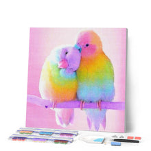Afbeelding in Gallery-weergave laden, Diamond Painting - Papegaaien Koppel dieren, vogels, Diamond Painting Dieren, papegaaien