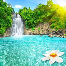 Afbeelding in Gallery-weergave laden, Diamond Painting - Lagune en waterval Diamond Painting Landschappen, landschappen
