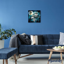 Afbeelding in Gallery-weergave laden, Diamond Painting - Wolf en volle maan dieren, Diamond Painting Dieren, konijnen, wolven
