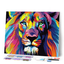 Afbeelding in Gallery-weergave laden, Diamond Painting - Leeuw Pop-art dieren, Diamond Painting Dieren, leeuwen, Pop-art