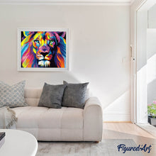 Afbeelding in Gallery-weergave laden, Diamond Painting - Leeuw Pop-art dieren, Diamond Painting Dieren, leeuwen, Pop-art