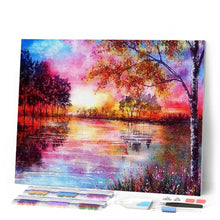 Afbeelding in Gallery-weergave laden, Diamond Painting - Vredig meer Diamond Painting Landschappen, landschappen
