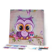 Afbeelding in Gallery-weergave laden, Diamond Painting - Vogels en grote ogen dieren, vogels, Diamond Painting Dieren
