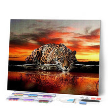 Afbeelding in Gallery-weergave laden, Diamond Painting - Luipaard dieren, Diamond Painting Dieren, luipaarden