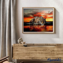 Afbeelding in Gallery-weergave laden, Diamond Painting - Luipaard dieren, Diamond Painting Dieren, luipaarden