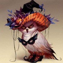 Afbeelding in Gallery-weergave laden, Diamond Painting - Vogel met hoed dieren, vogels, Diamond Painting Dieren