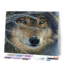 Afbeelding in Gallery-weergave laden, Diamond Painting - Gezicht van Wolf dieren, Diamond Painting Dieren, konijnen, wolven
