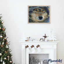 Afbeelding in Gallery-weergave laden, Diamond Painting - Gezicht van Wolf dieren, Diamond Painting Dieren, konijnen, wolven