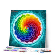 Afbeelding in Gallery-weergave laden, Diamond Painting - Kleurencirkel Diamond Painting Ontdek de wereld, ontdek de wereld