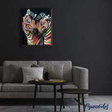 Afbeelding in Gallery-weergave laden, Diamond Painting - Een paar zebra's 40x50cm reeds ingelijst