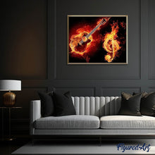 Afbeelding in Gallery-weergave laden, Diamond Painting - Vuurmuziek Diamond Painting Romantiek, muziek, romantiek