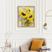 Afbeelding in Gallery-weergave laden, Diamond Painting - Kleine Zonnebloemen Diamond Painting Bloemen, bloemen