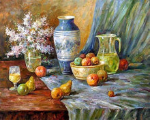 Afbeelding in Gallery-weergave laden, Diamond Painting - Fruit op tafel Diamond Painting Bloemen, bloemen