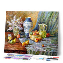Afbeelding in Gallery-weergave laden, Diamond Painting - Fruit op tafel Diamond Painting Bloemen, bloemen