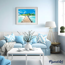 Afbeelding in Gallery-weergave laden, Diamond Painting - Pad naar het paradijs Diamond Painting Landschappen, landschappen