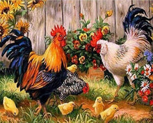 Afbeelding in Gallery-weergave laden, Diamond Painting - Hanenboerderij dieren, Diamond Painting Dieren