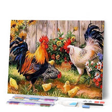 Afbeelding in Gallery-weergave laden, Diamond Painting - Hanenboerderij dieren, Diamond Painting Dieren