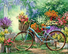Afbeelding in Gallery-weergave laden, Diamond Painting - Fietsen en bloemen Diamond Painting Bloemen, bloemen