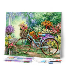 Afbeelding in Gallery-weergave laden, Diamond Painting - Fietsen en bloemen Diamond Painting Bloemen, bloemen