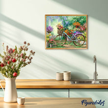 Afbeelding in Gallery-weergave laden, Diamond Painting - Fietsen en bloemen Diamond Painting Bloemen, bloemen