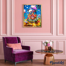 Afbeelding in Gallery-weergave laden, Diamond Painting - Kasteel op Zonnebloemen kastelen, Diamond Painting Bloemen, bloemen