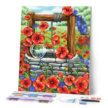 Afbeelding in Gallery-weergave laden, Diamond Painting - Klaprozen Diamond Painting Bloemen, bloemen