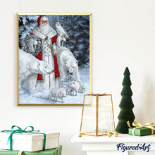 Afbeelding in Gallery-weergave laden, Diamond Painting - Sneeuwpop 2 dieren, Diamond Painting Dieren, winter