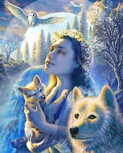 Afbeelding in Gallery-weergave laden, Diamond Painting - Prinses der Dieren dieren, Diamond Painting Dieren