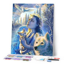 Afbeelding in Gallery-weergave laden, Diamond Painting - Prinses der Dieren dieren, Diamond Painting Dieren